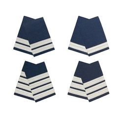 Silver on Navy Epaulettes