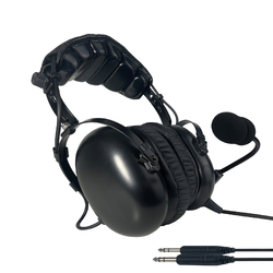 Stealth FAH 200 Aviation Headset - Straight Cord - Dual GA Plugs