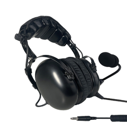 Stealth FAH 200H Aviation Headset - Coiled Cord - U-174 Helicopter Plug