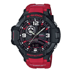 GA1000-4A - Casio G-Shock Gravity Defier Series - Twin Sensor - Red/Black