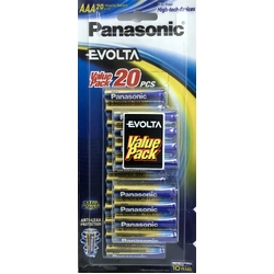 Panasonic Evolta Batteries AAA 20pk