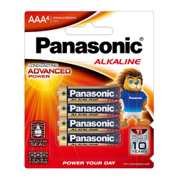 Panasonic AAA Alkaline Batteries 4 Pack