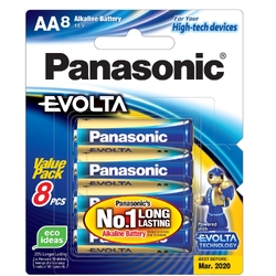 Panasonic Evolta Batteries AA 8pk