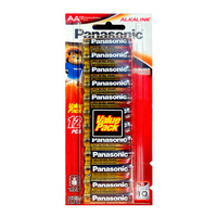 Panasonic AA Alkaline Batteries 12 Pack