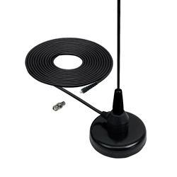 Mobile Airband VHF Antenna Kit w/Magnetic Base & Fibreglass Whip Antenna 118.00 to 136.00mhz