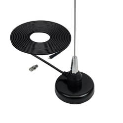 Mobile Airband VHF Antenna Kit w/Magnetic Base & Stainless Whip Antenna 118.00 to 136.00mhz