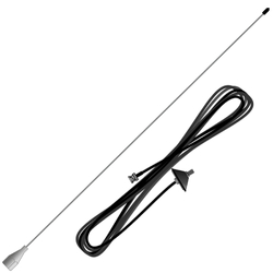 Mobile VHF Antenna Kit w/Stainless Whip Antenna