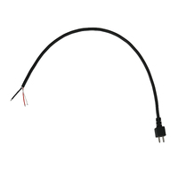 Pilot Communications Replacement Mic Lead for Wire Booms U-173/U to Bare Wire with 320mm Long Cord
