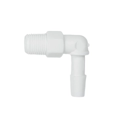 Nylon Pitot Static Fitting - Elbow Connector - 1/4" Hose - MPT