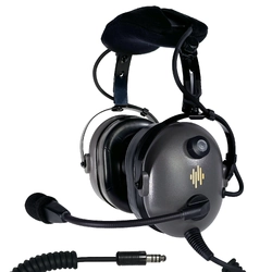 Pilot Communications PA-12.8H Helicopter Headset - Coiled Cord - U-174 Helicopter Plug
