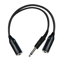 Pilot Communications Headphone Jack Splitter Cable