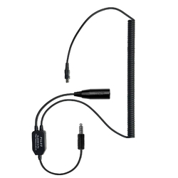 Pilot Communications GoPro 3,4,4+ Audio Recording Cable Helicopter Version