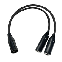 GA Dual Plug to XLR 5 Pin Adapter Cable