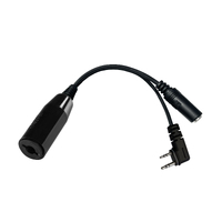Helicopter Headset Adapter for Icom IC-A16/A25
