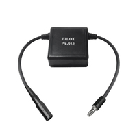 Pilot Communications 6 Pin Lemo to Helicopter U-174 Adapter (Powered)