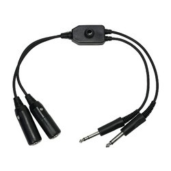Pilot Communications Dual GA In Line Volume Control