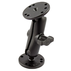 RAM® Double Ball Drill-Down Mount with Two Round Plates