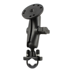RAM® Handlebar U-Bolt Double Ball Mount with Round Plate