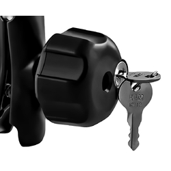 RAM® Locking Knob with 1/4-20 Brass Hole for B Size Arms