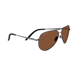 Serengeti Carrara XL - Shiny Gunmetal - Mineral Polarized Drivers - SS757002