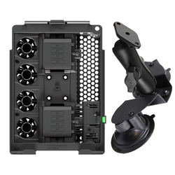 X-Naut iPad 9.7" Cooling Case + Double Suction Mount Kit