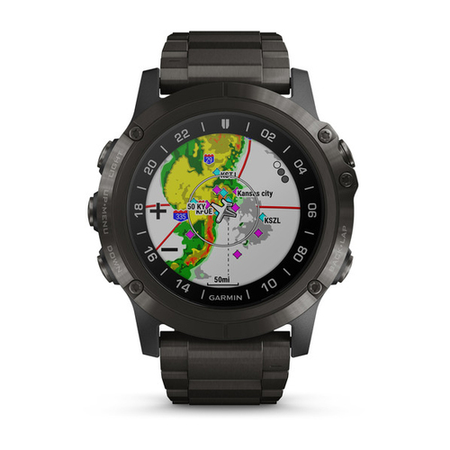 Garmin D2 Delta PX Aviator Watch with DLC Titanium Band