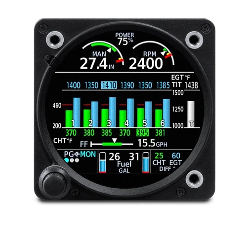 Garmin GI 275 Base Kit EIS w/GEA 110 for Certified Aircraft w/ Installation Kit