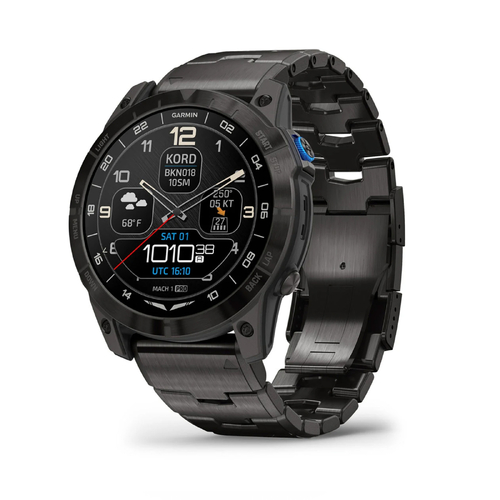 Garmin D2 Mach 1 Pro, Sapphire, Carbon Gray with Titanium Band