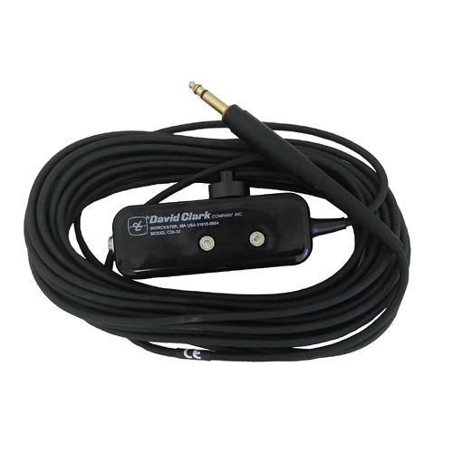 David Clark C35-30 Ground Support Belt Station - 30ft Straight Cord