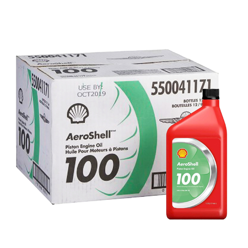 Aeroshell 100 Straight Mineral Piston Engine Oil (12 Pack)