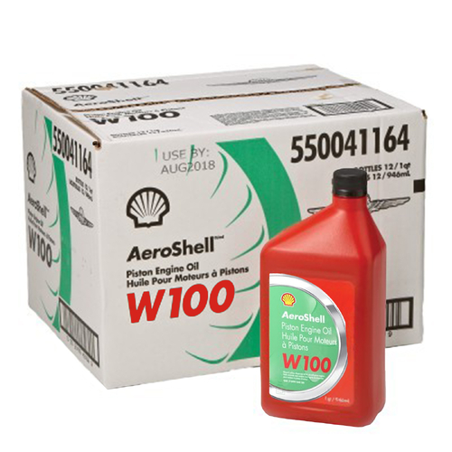 Aeroshell W100 Piston Engine Oil (12 Pack)