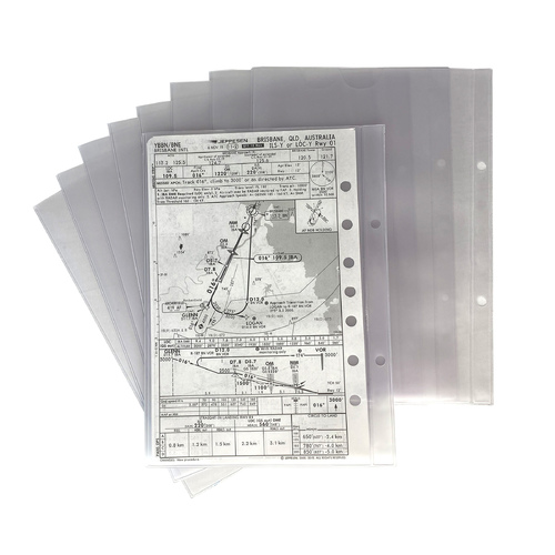 Design4Pilots A6 Transparent Pockets for Piccolo Profi Kneeboard 10 Pack