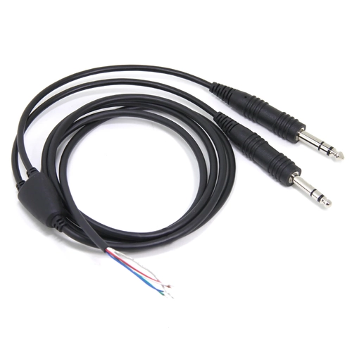 David Clark Comm Cord Kit for H10-13S - General Aviation Dual Plugs (Stereo Headsets)