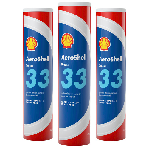 Aeroshell Grease 33 - 3 Pack - Universal Synthetic Airframe Grease