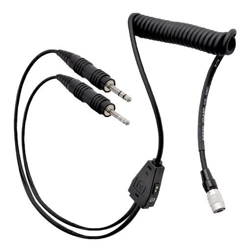 David Clark Cord Assembly, Dual Plugs for H10-13XL ENC Headsets