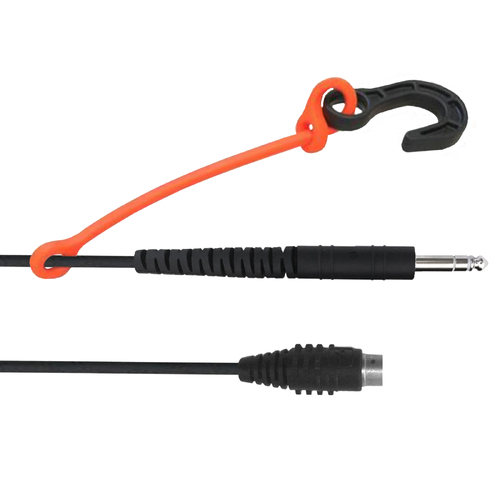 David Clark Wireless System Pushback Interface Cord, Single 1/4" TRS Plug