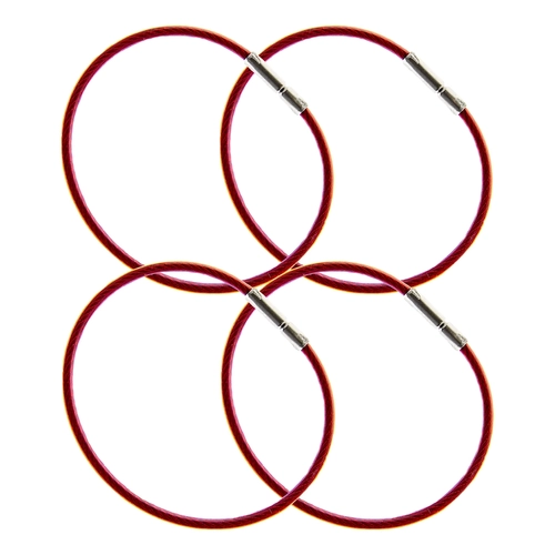 Flyboys Multi Purpose XXL Nylon Checklist Ring 2.5" Diameter - 4 Pack (Red)