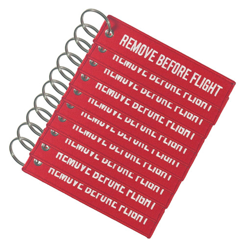 Remove Before Flight Key Chain 10 Pack