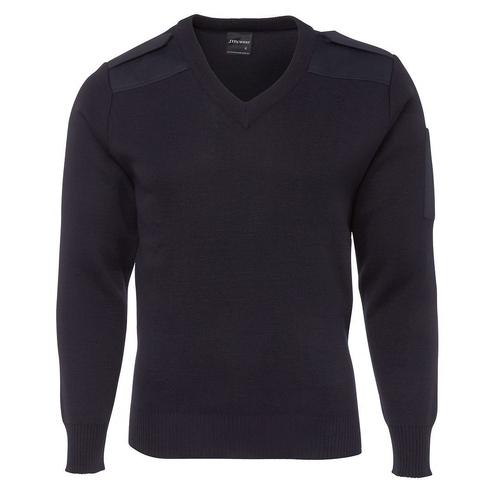 JB's Navy Epaulette Jumper - Small