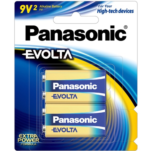 Panasonic Evolta Batteries 9v 2pk
