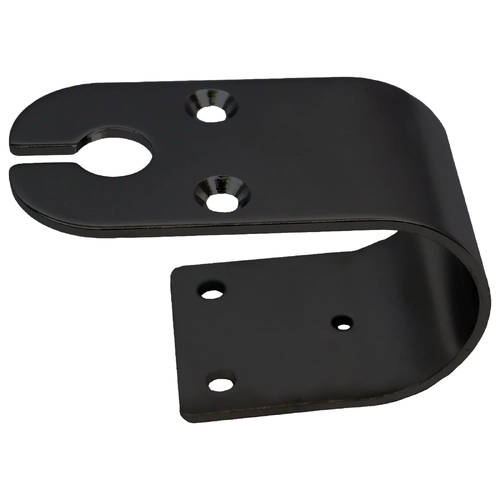 Bull Bar Antenna Bracket 76mm Wrap Around - Stainless Steel w Black Powder Coat