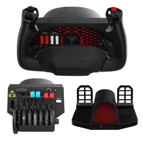 Honeycomb Captain's Bundle - Alpha Flight Controls, Bravo Throttle & Charlie Pedals