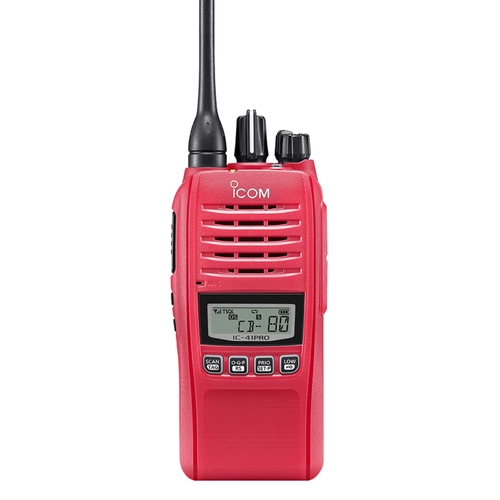 Icom IC-41PRO Waterproof Handheld UHF CB Radio - Red