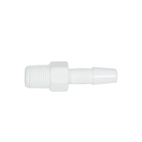 Nylon Pitot Static Fitting - Inline Connector - 1/4" Hose - MPT