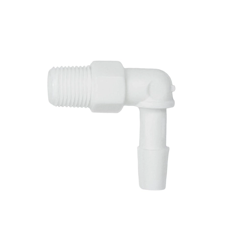 Nylon Pitot Static Fitting - Elbow Connector - 1/4" Hose - MPT
