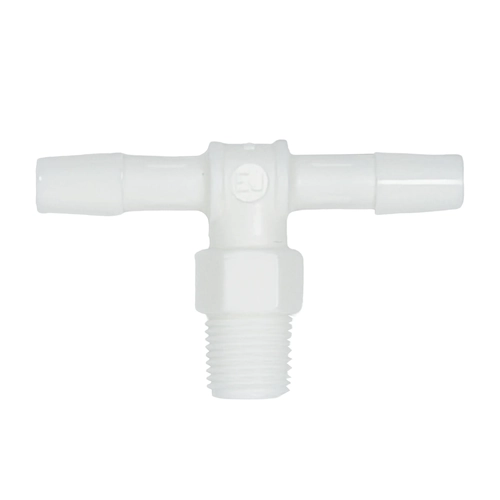 Nylon Pitot Static Fitting - Tee Connector - 1/4" Hose - MPT