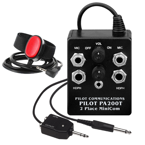 Pilot Communications PA-200T Two Position Intercom System with Audio Interface