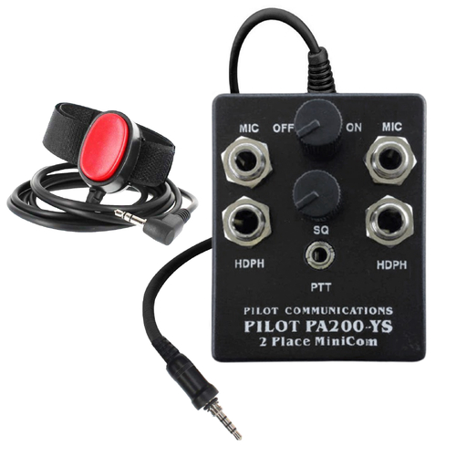 Pilot Communications PA-200YS Two Position Intercom System for Yaesu/Vertex Screw In Radios