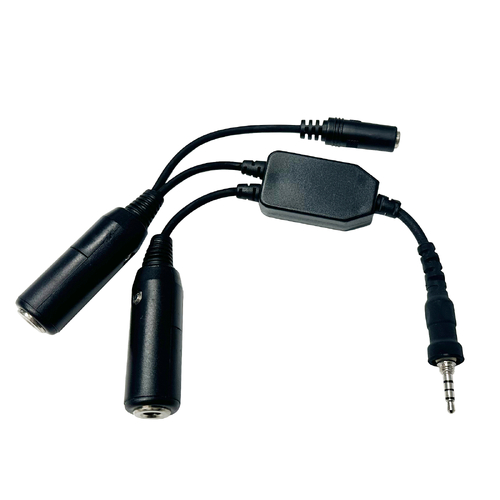 Pilot Communications Dual GA Headset Adapter for Yaesu/Vertex Screw in Radios