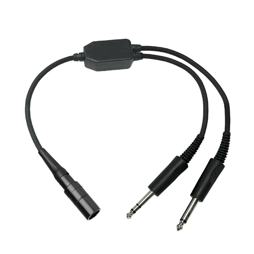 Pilot Communications 6 Pin Lemo to Dual GA Adapter